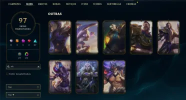 Unranked com 150 Champs e 97 Skins ( MAIN ADC )