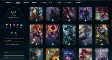 Unranked com 150 Champs e 97 Skins ( MAIN ADC )