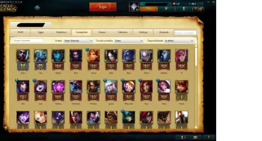 Conta League of Legends Prata 86 champions 16 skins
