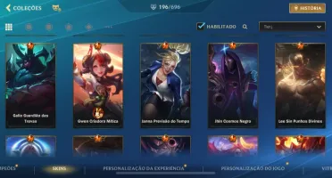 Conta Wild Rift Lv 155, 195 Skins 3X Gm