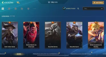 Conta Wild Rift Lv 155, 195 Skins 3X Gm