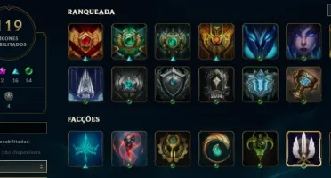 Conta Platina 1 , 118 skins ,falta 27 champs,10 pag de runas