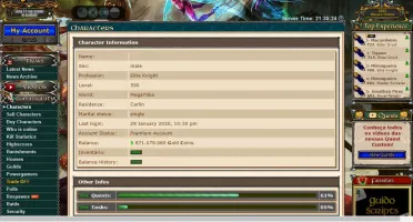 CHAR 590 - OTSERVER MEGA TIBIA (LER DESCRIÇÃO)