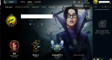 Conta LOL Diamante V Smurf