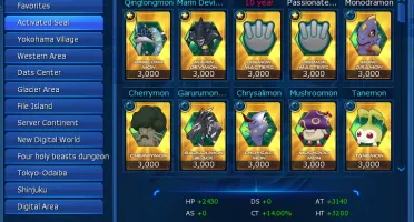 CONTA GK SERVER OMEGAMON MID/END GAME