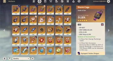 Conta Genshin AR 57 - 34x 5* Estrelas - A melhor