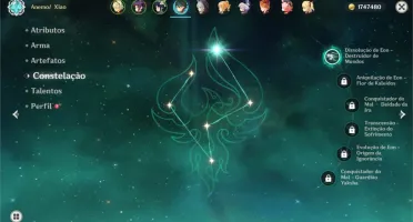 AR 55 - Xiao, Venti, Mona, Qiqi, Jean e Tartaglia