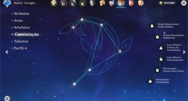 AR 55 - Xiao, Venti, Mona, Qiqi, Jean e Tartaglia