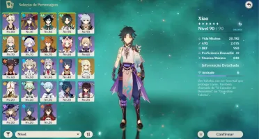 AR 55 - Xiao, Venti, Mona, Qiqi, Jean e Tartaglia