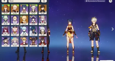 Conta Genshin Impact, Childe, Zhongli, Kazuha
