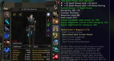 Mage 6.5k GS + Warlock full t10her +Druid full t10her feral