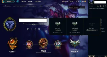 CONTA LEAGUE OF LEGENDS PRONTA PARA SMURF