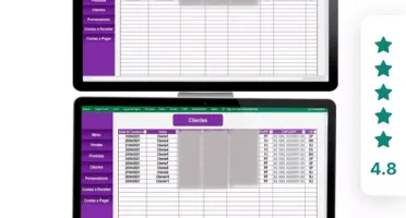 Planilha de Controle Financeiro e Cadastro de Clientes