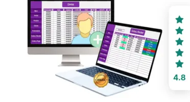 Planilha de Controle Financeiro e Cadastro de Clientes