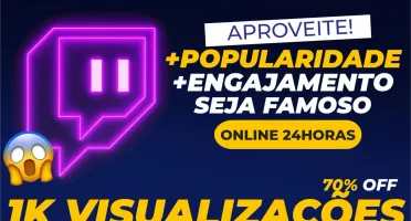 [Promoção] 1K Visualizações Twitch por R$0,99 Centavos