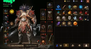 Conta Diablo immortal lv71 bárbaro