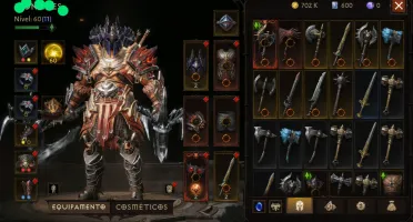 Conta Diablo immortal lv71 bárbaro