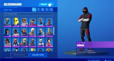Fortnite Season 1 Cavaleiro Negro - Tubarao Mako - Ikonik