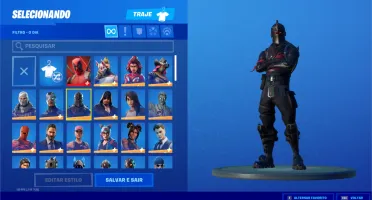 Fortnite Season 1 Cavaleiro Negro - Tubarao Mako - Ikonik