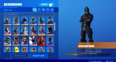 Fortnite Season 1 Cavaleiro Negro - Tubarao Mako - Ikonik