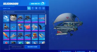 Fortnite Season 1 Cavaleiro Negro - Tubarao Mako - Ikonik