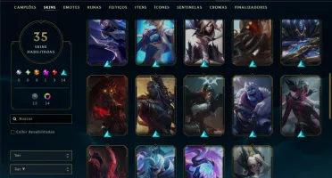 Platina 4 com 110 Champs e 35 Skins ( MAIN ADC )