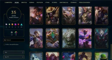 Platina 4 com 110 Champs e 35 Skins ( MAIN ADC )