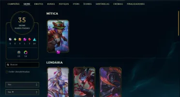 Platina 4 com 110 Champs e 35 Skins ( MAIN ADC )