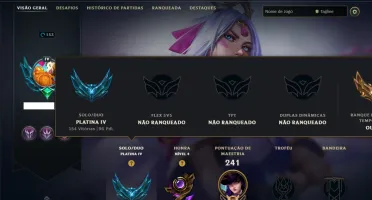 Platina 4 com 110 Champs e 35 Skins ( MAIN ADC )