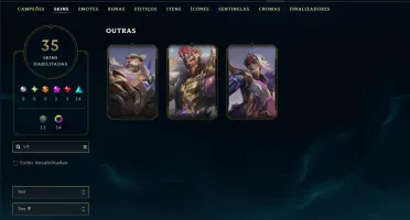 Platina 4 com 110 Champs e 35 Skins ( MAIN ADC )