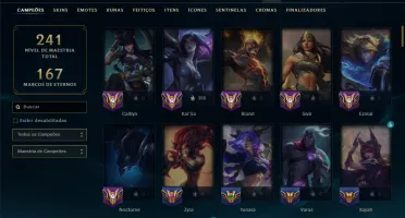 Platina 4 com 110 Champs e 35 Skins ( MAIN ADC )