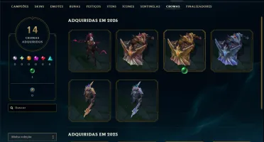 Platina 4 com 110 Champs e 35 Skins ( MAIN ADC )