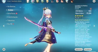 [AR31] Conta com Ayaka + Cortadora da Neblina+ Hu tao