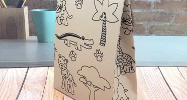 Sacolinha Safari Personalizada em Kraft ou Triplex