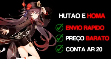 Conta Genshi Impact Hutao e Homa