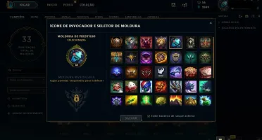 conta lol level 30 unranked