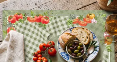 Jogo Americano de Papel - Pomodoro (12 unidades)