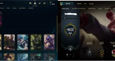 Kit 4 contas LOL otimas