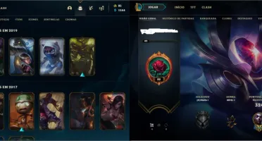 Kit 4 contas LOL otimas