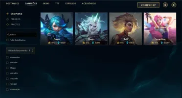 Conta bronze 2 com TODOS os champs e 105 skins