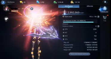 Conta P7 MU 3 Origin 3 Milhão Power