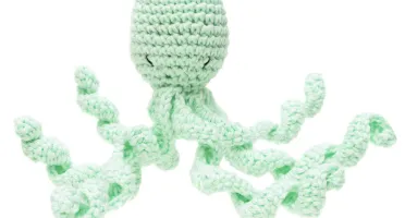 Amigurumi Polvo Verde Artesanal Presente Maternidade Oceano