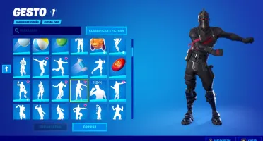 conta fortnite cavaleiro negro