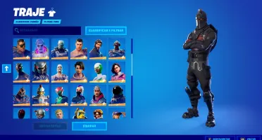 conta fortnite cavaleiro negro