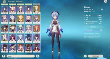 Ganyu + HuTao + Baal + Kokomi + Harpa Celestial - [GENSHIN]