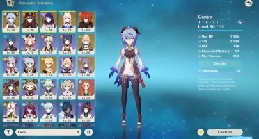 Ganyu + HuTao + Baal + Kokomi + Harpa Celestial - [GENSHIN]