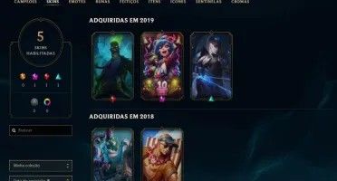 Conta LV 35, 5 skin Ótimas, Email para Troca Disponivel