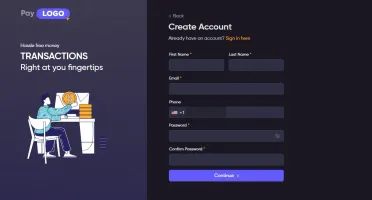 Site profissional para sistema de Pagamentos