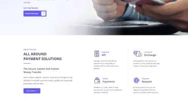 Site profissional para sistema de Pagamentos
