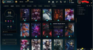 CONTA DE 2015 - EX PLAT - 98 SKINS - TODOS CHAMPS - LVL 319